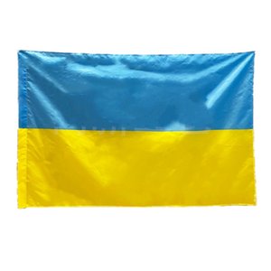 Ukraine Flag For Decoration Direct Factory Price Polyester 90*150cm Blue Yellow Flags Banner H1