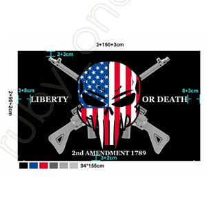 New America Flags Amendment 90*150cm Police 2nd Trump Flag Shipping Banner USA Gadsden Flag Election DHL Presidential US Flag